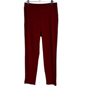 Athleta BROOKLYN MID RISE ANKLE PANT Size 2 Burgundy